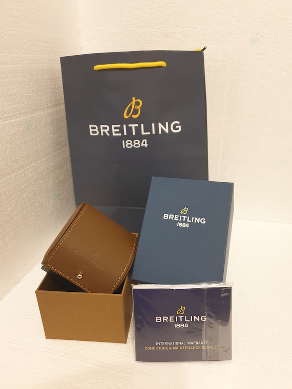 Breitling 1884 レザーケースセット(から箱) Replace Box Watch of Brietling With Leather Pouch - Etsy