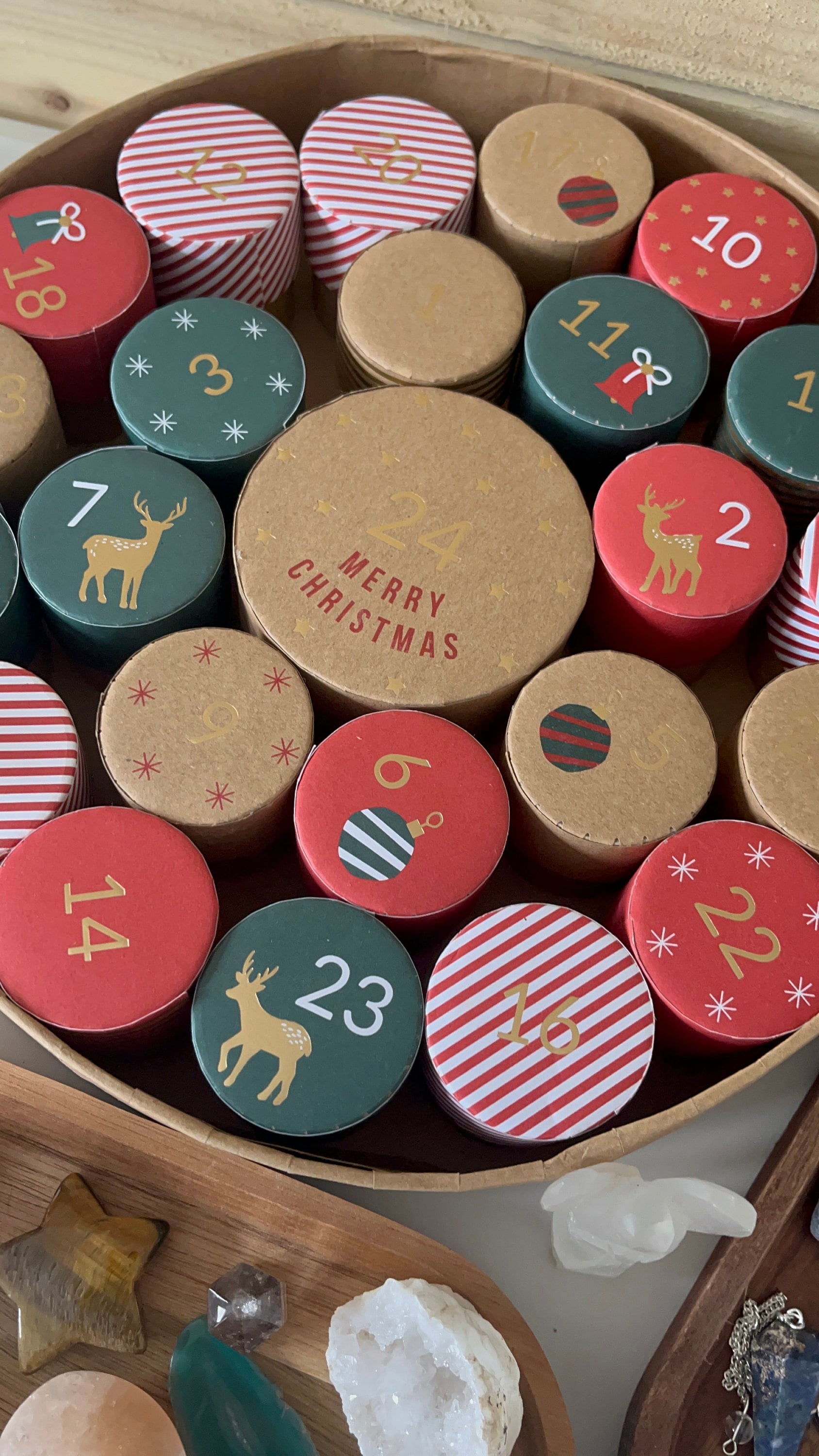 Crystal Advent Calendar / Crystal Calendar / Crystal Count Down