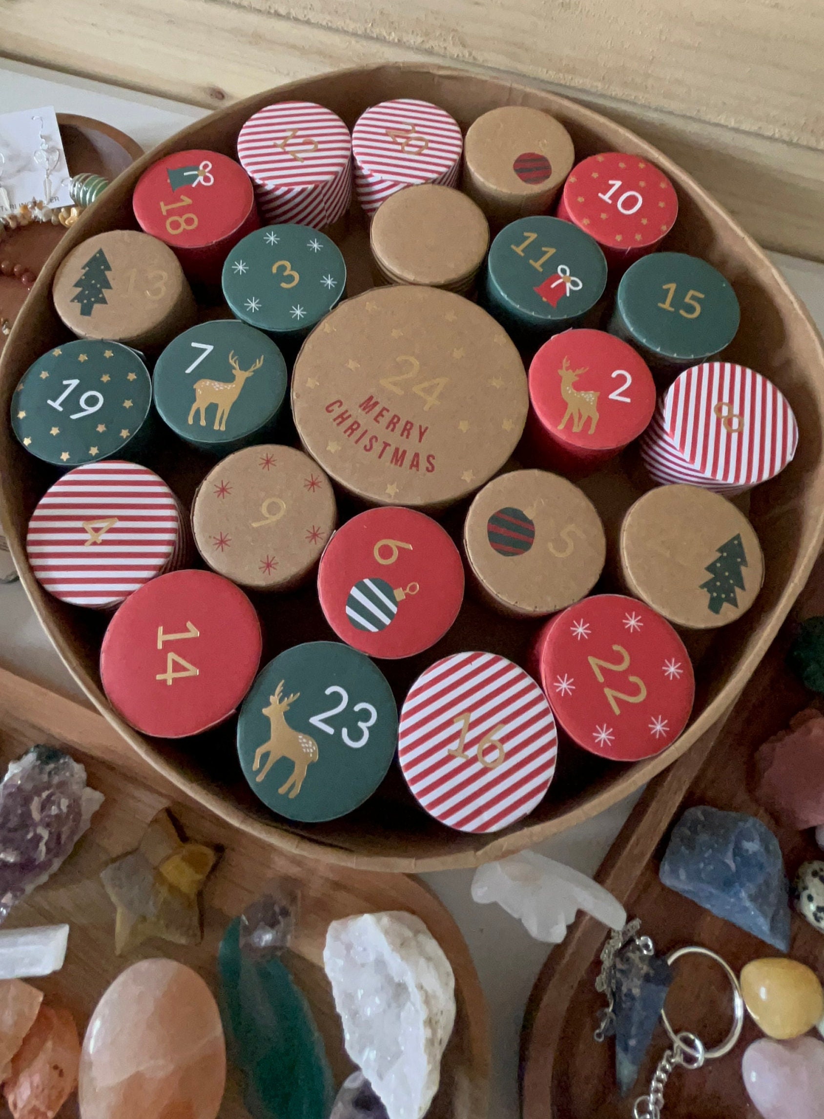 Crystal Advent Calendar / Crystal Calendar / Crystal Count Down