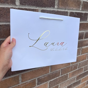 Personalised Name Gift Bag, Birthday Gift Bag, Special Occasion Gift Bag, Personalised Gift Bag