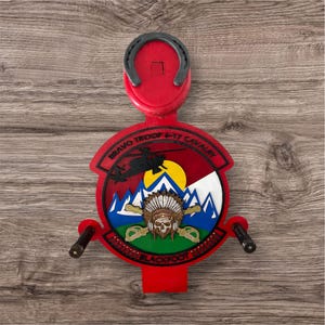 Personalized Cavalry Stetson and spur wall decor
