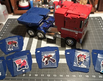 Robosen Optimus Prime/Bumble Bee: Blue Felt Foot Pads