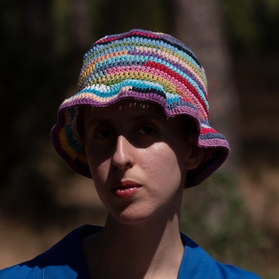 [CITYBREEZE]25SS●COLOR BLOCK CROCHET BUCKET HAT CITYBREEZE]25SS○COLOR BLOCK CROCHET BUCKET HAT