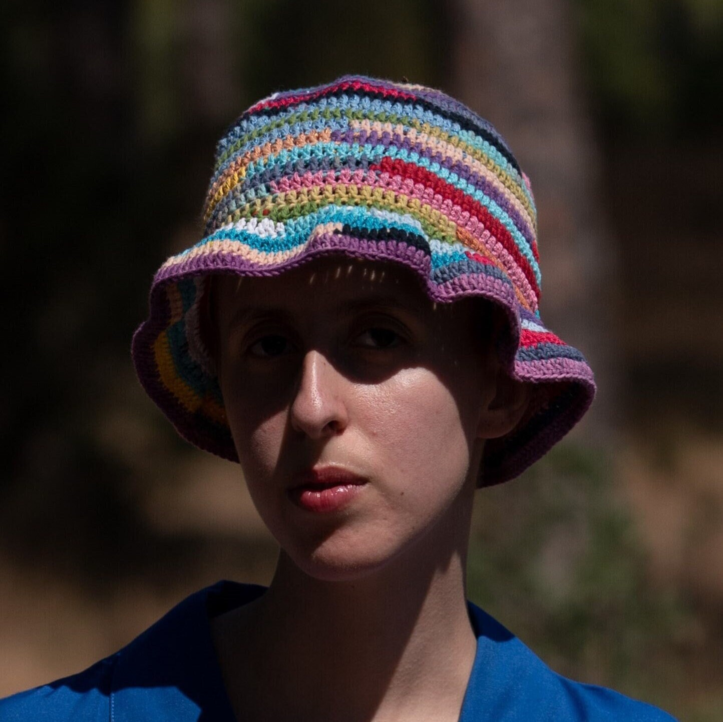 [CITYBREEZE]25SS●COLOR BLOCK CROCHET BUCKET HAT Color Block Crochet Bucket Hat With Ruffles - Etsy