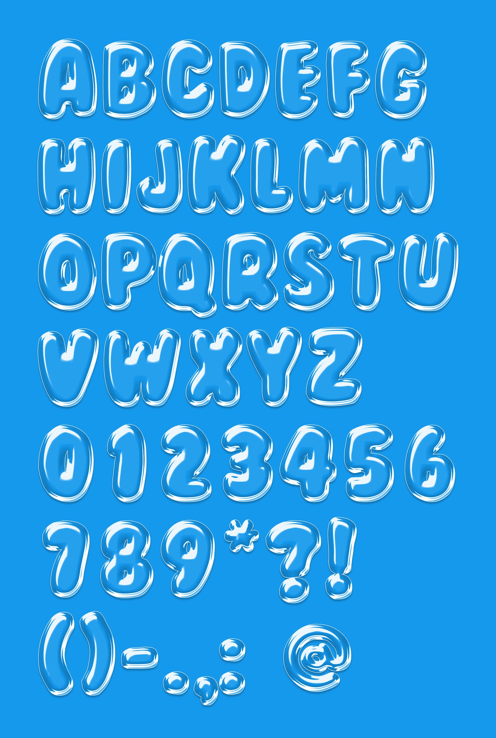 Bubbles Letters Alphabet Clipart Set, Bubble Letters SVG Bundle, Bubble ...