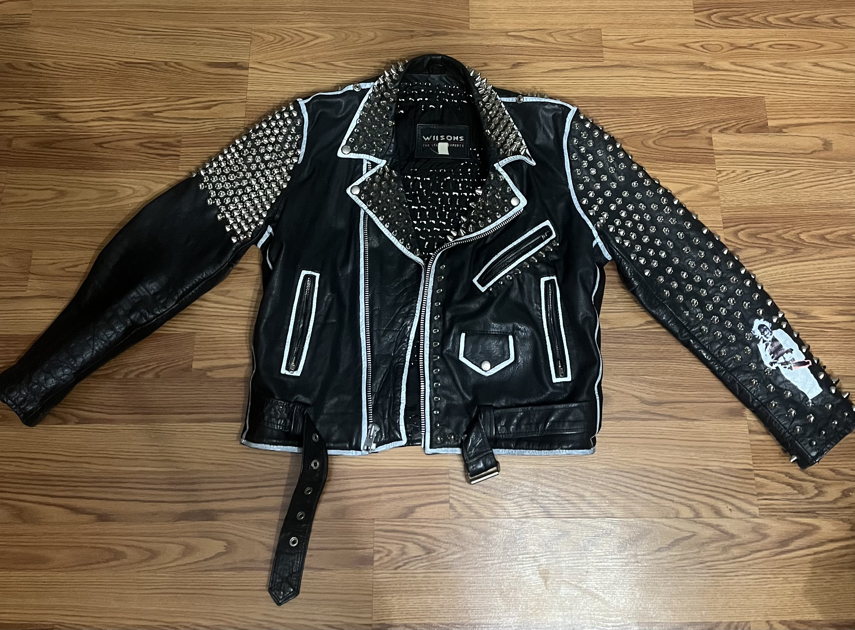 Women Baseball Leather Jacket Studded Rivets Nightclub Bomber Punk Coats  Outwear