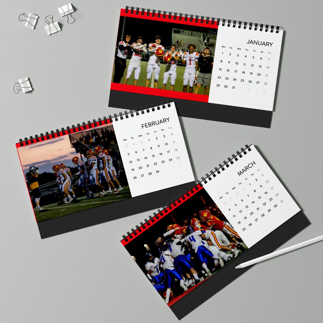 Batavia Football Desk Calendar 2024 Grid Etsy