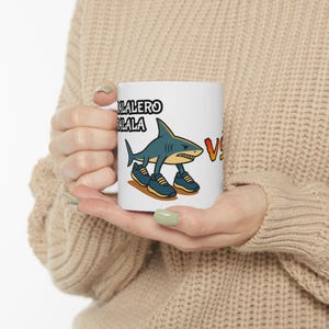 Tralalero Tralala Brainrot Meme Mug, Brainrot Memes, Meme Mugs, Shark Sneakers Meme, Stupid Gifts, Social Media Viral, Italian Brainrot