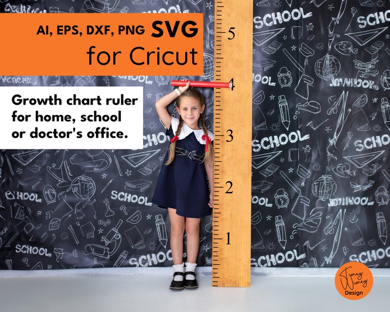 6 Foot Growth Chart Ruler SVG for Cricut Wall Growth Ruler Etsy UK
