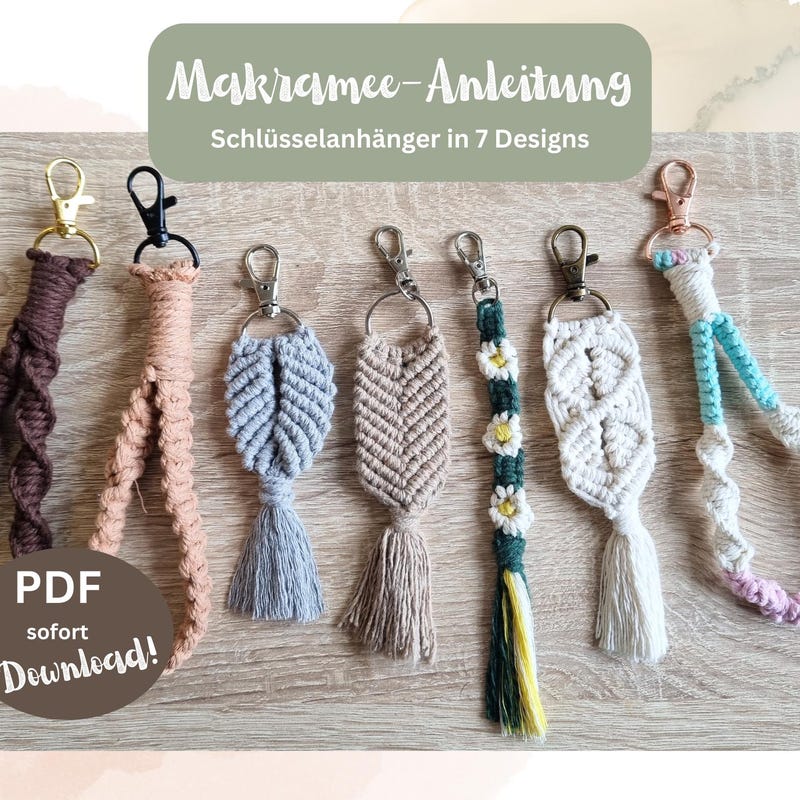 Macrame Person Keychain Instructions.pdf Macrame Keychain - Etsy