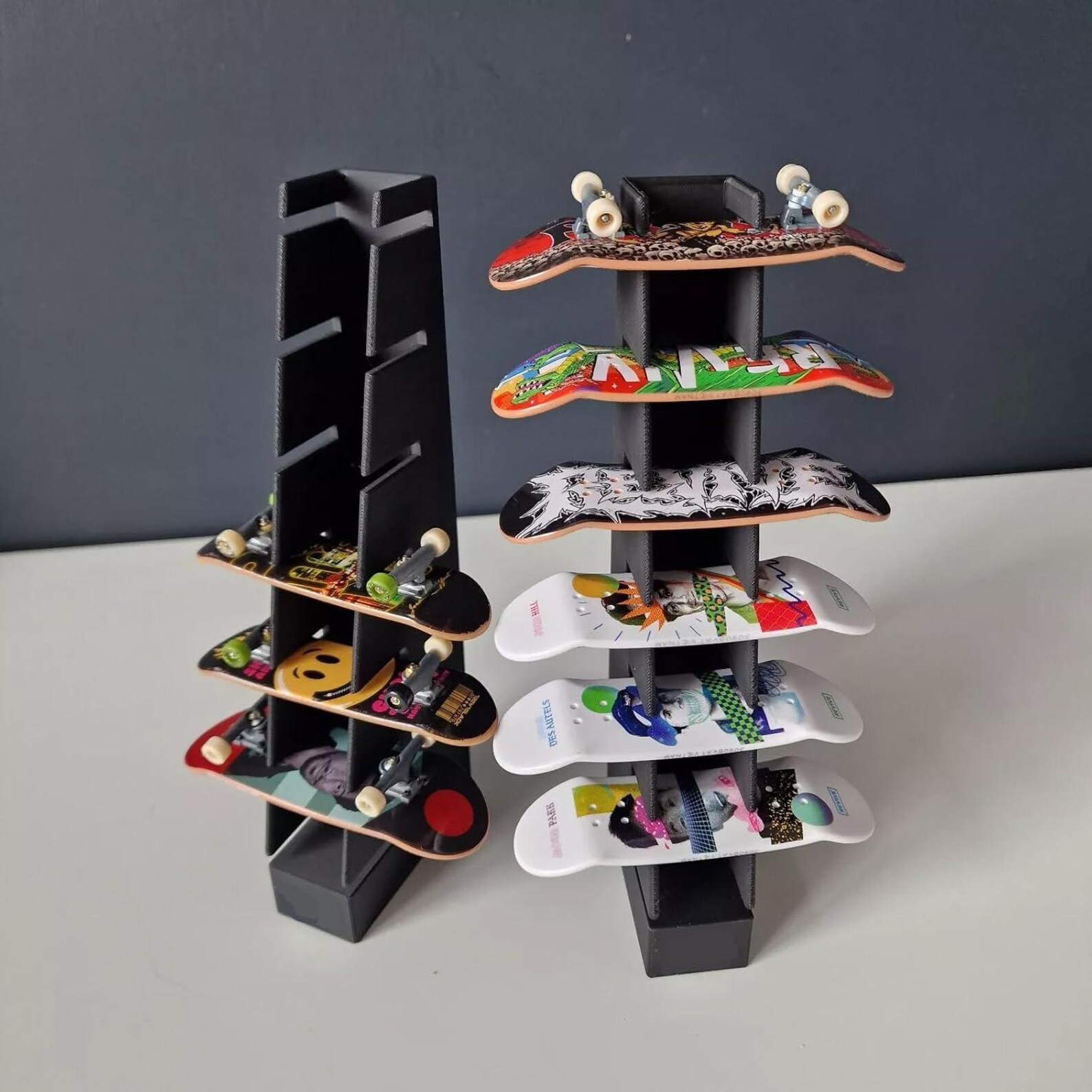 Fingerboard Display Rack Size Chart Tech Deck / Fingerboard Display Stand Holder - Hold 7 Skateboards ...