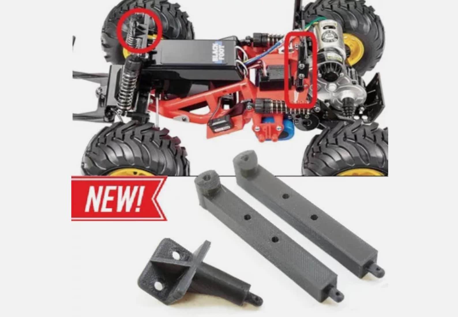 Non-destructive Modification] Tamiya Lunchbox CW01 Central Shock Mount - Foto 3