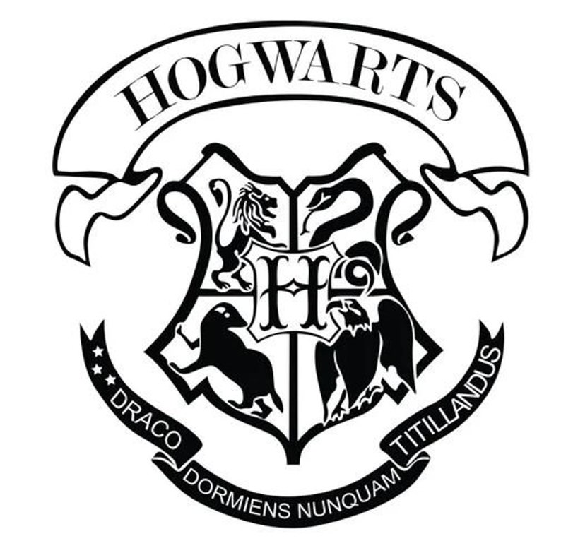 Hogwarts svg, insignia de Hogwarts, Escuela de Magia svg, mago svg ...