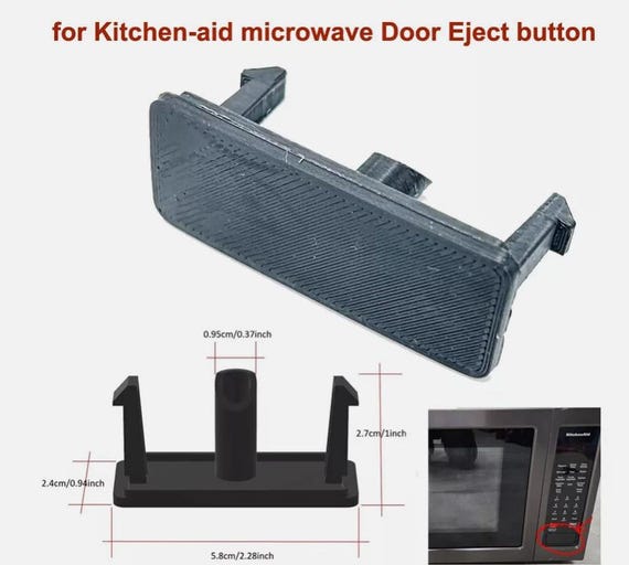 Door Eject Button for Kitchen-aid Microwave -for … - image 1