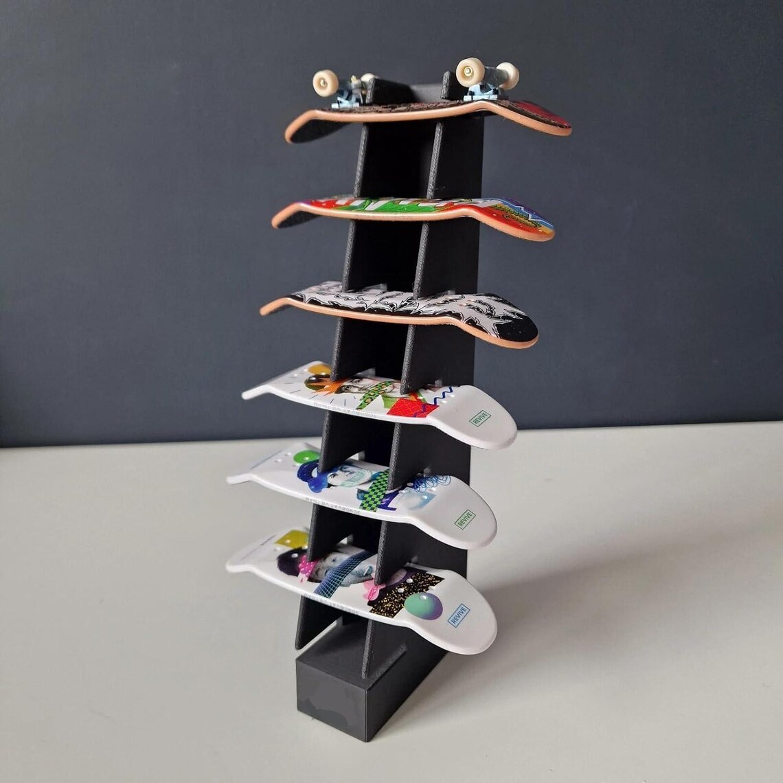 Tech Deck / Fingerboard Display Stand Holder - Hold 7 Skateboards ...
