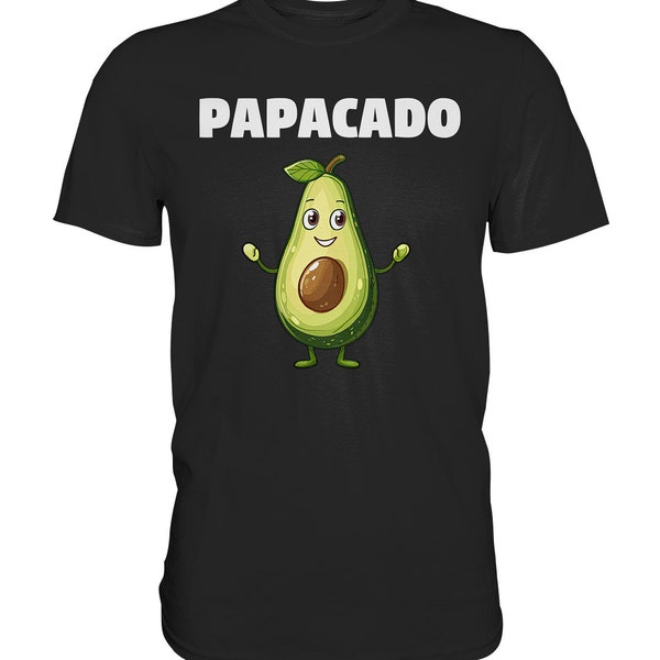 Papacado T-Shirt, Werdender Papa 2024, Vater Geschenkidee, Babyankündigung - Premium Shirt
