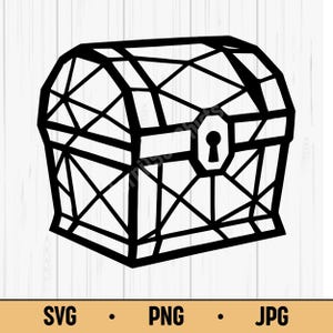 Kist - Schatkist Vintage Opbergcontainer SVG PNG JPG Digitale Download