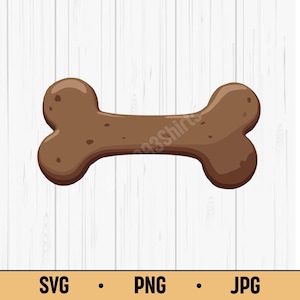 Dog Bone SVG PNG JPG – Cartoon Treat Vector, Digital Download for Pet Crafts, Stickers & Puppy Decor