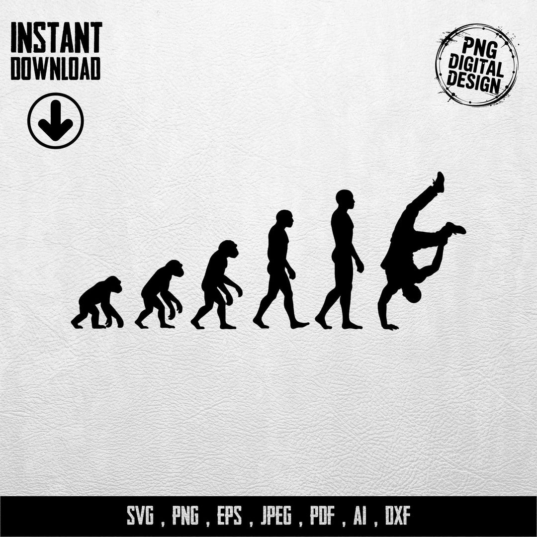 Evolution of Breakdance Digital Svg Png Eps Dxf, Dance Evolution ...