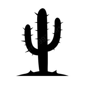Kaktus SVG, PNG, JPG, Cartoon Kaktus, Zimmerpflanze Clipart, Silhouette, Digitaler Druckbarer Download