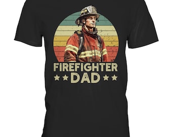 Feuerwehr T-Shirt - Feuerwehr Papa, Feuerwehrmann, Feuerwehr Geschenk, Vatertag T-Shirt - Premium Shirt