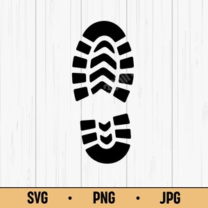 Footprint - Hiking Trail Explorer Outdoor Adventure SVG PNG JPG Digital Download