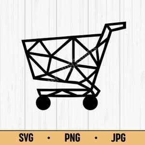 Shopping Cart - Online Store E-Commerce Retail Business Icon SVG PNG JPG Digital Download