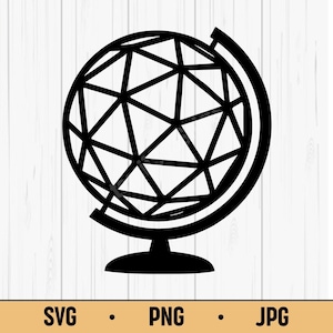 Globo - Mapa del mundo Planeta Tierra SVG PNG JPG Descarga digital