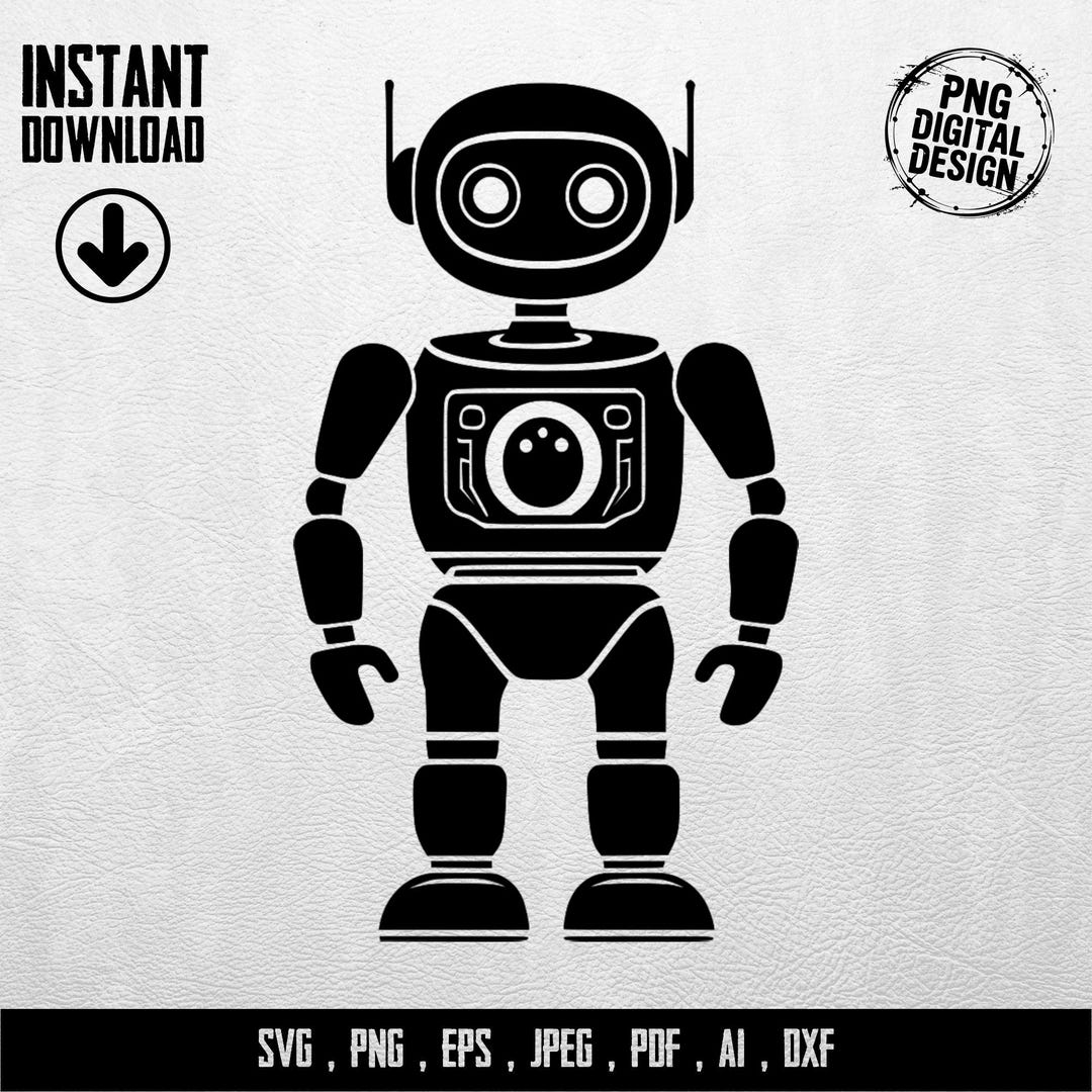 Robotics Rocking Svg Robot SVG PNG Cut File Digital Download for Cricut Silhouette, Cute ...
