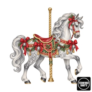 Vintage Christmas Merry Go Round - Etsy