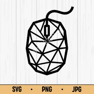 Mouse SVG PNG JPG – Computer Mouse Clipart, Digital Download for Tech Crafts, Office Decor, Gamer Gifts, Sublimation Design