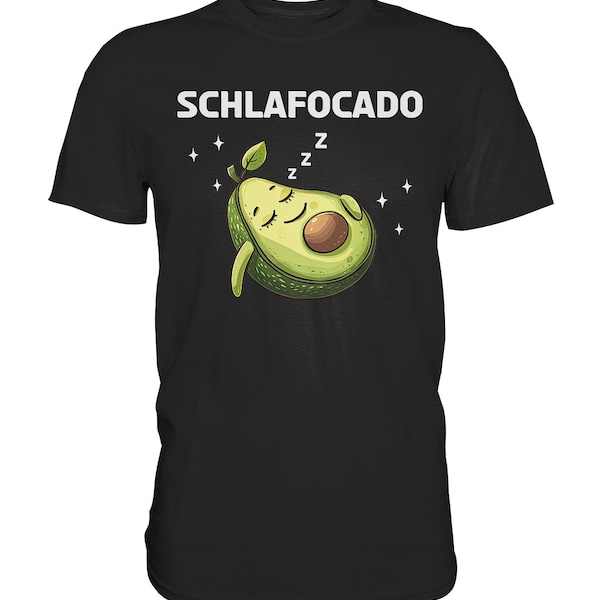 Avocado Schlafshirt - Schlafocado, Nachthemd, Schlafanzug, Lustiger Pyjama - Premium Shirt