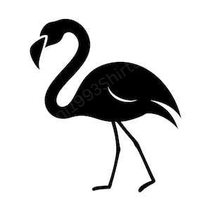 Flamingo SVG, PNG, JPG, Tropical Bird, Flamingo Silhouette, Clipart Design, Digital Printable Download, Summer Decor