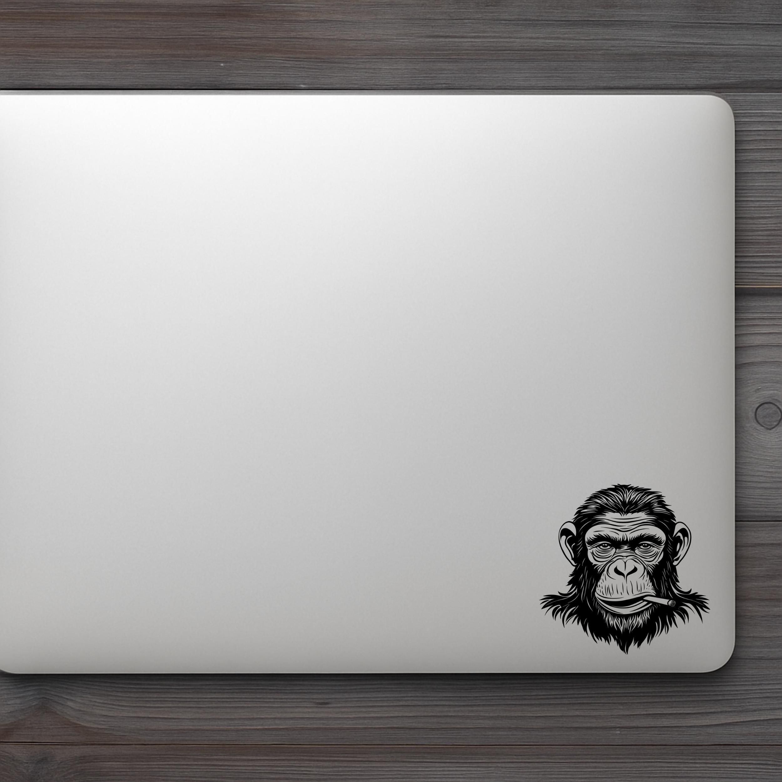 Smoking Monkey Sublimation SVG PNG JPG – Cool Chimpanzee Head