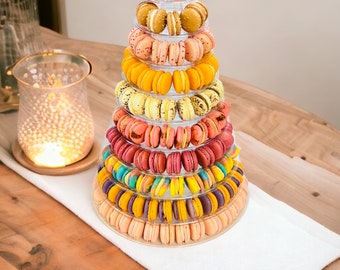 10 Tier Macaron Tower with Protective Case | Adjustable and Reusable