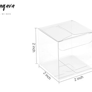 Clear Plastic Favor Gift Box 2X2X2 | Perfect for Candy Mini Cupcake & Chocolate Bomb, Individual ...