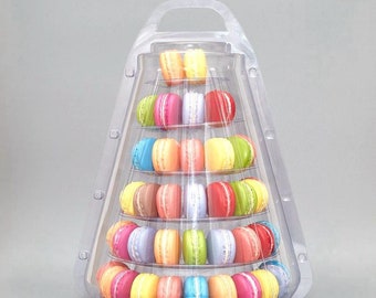 6 Tier Macaron Tower with Protective Case | Adjustable and Reusable