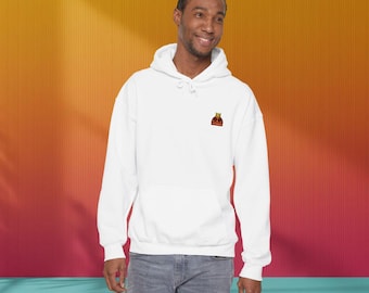 Embroidered R.E.P.O. Hoodie, Robot Duck Design