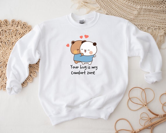 Comfy Cuddle Hugging Bubu and Dudu Shirt, Bear and Panda