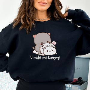 Hungry Peach and Goma, Mochi Peach Cat, Peach Goma, Gift for her, Dudu and Bubu, Bubu bear, Cute Kawaii Shirt, Panda Bear, Birthday gift