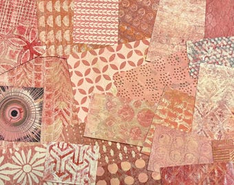 Pink Gelli Print Papers: handgemaakte collage, benodigdheden voor mixed media