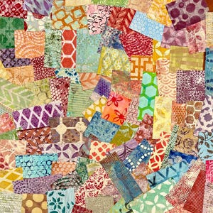 最高のお買い得品! コラージュ、ミックス メディア アート、アート ジャーナル、ギフト タグ、カードなどに使える、100 枚のミニ ピース ミックス グラブ バッグ ジェリ プレート ペーパー!