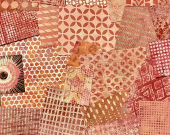Pink Gelli Print Papers: handgemaakte collage, benodigdheden voor mixed media