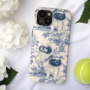 Pekingese Porcelain Pattern Tough Phone Case