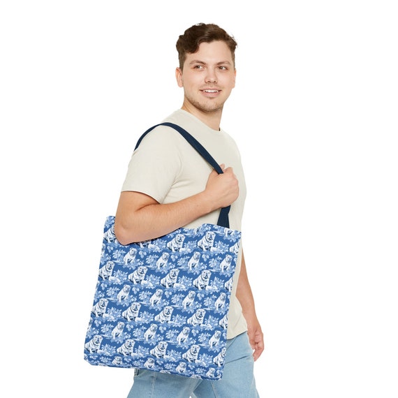 English Mastiff Shoulder Bag - Blue English Mastiff Shoulder Bag - Blue
