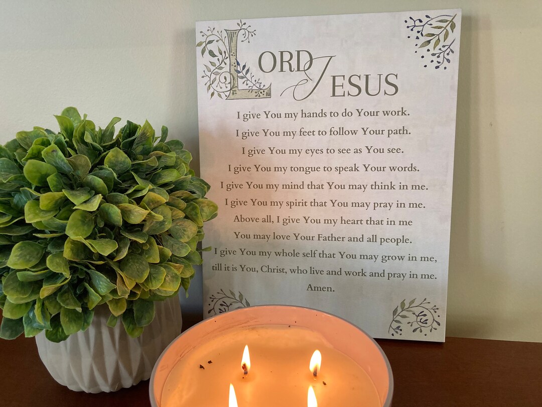 Lord Jesus... Prayer Canvas. by Art & Contemplation Etsy