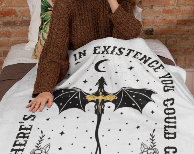 Featured listing image: Fourth Wing Inspired Blanket – Cozy Up in Strength and Style