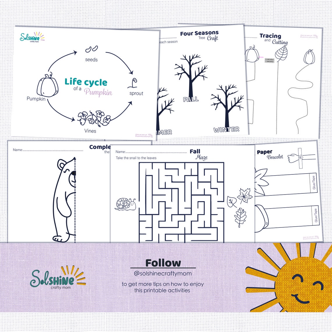 Fall Printable Activities for Kids - Etsy