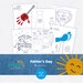 Father's Day Printables Activities, Coloring Pages, Notes for Daddy ...