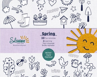 Spring Kids Activities: 25 Printable Worksheets (PDF)